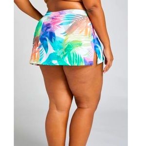 LB Cacique Tropical Rainbow Swim Skirt
